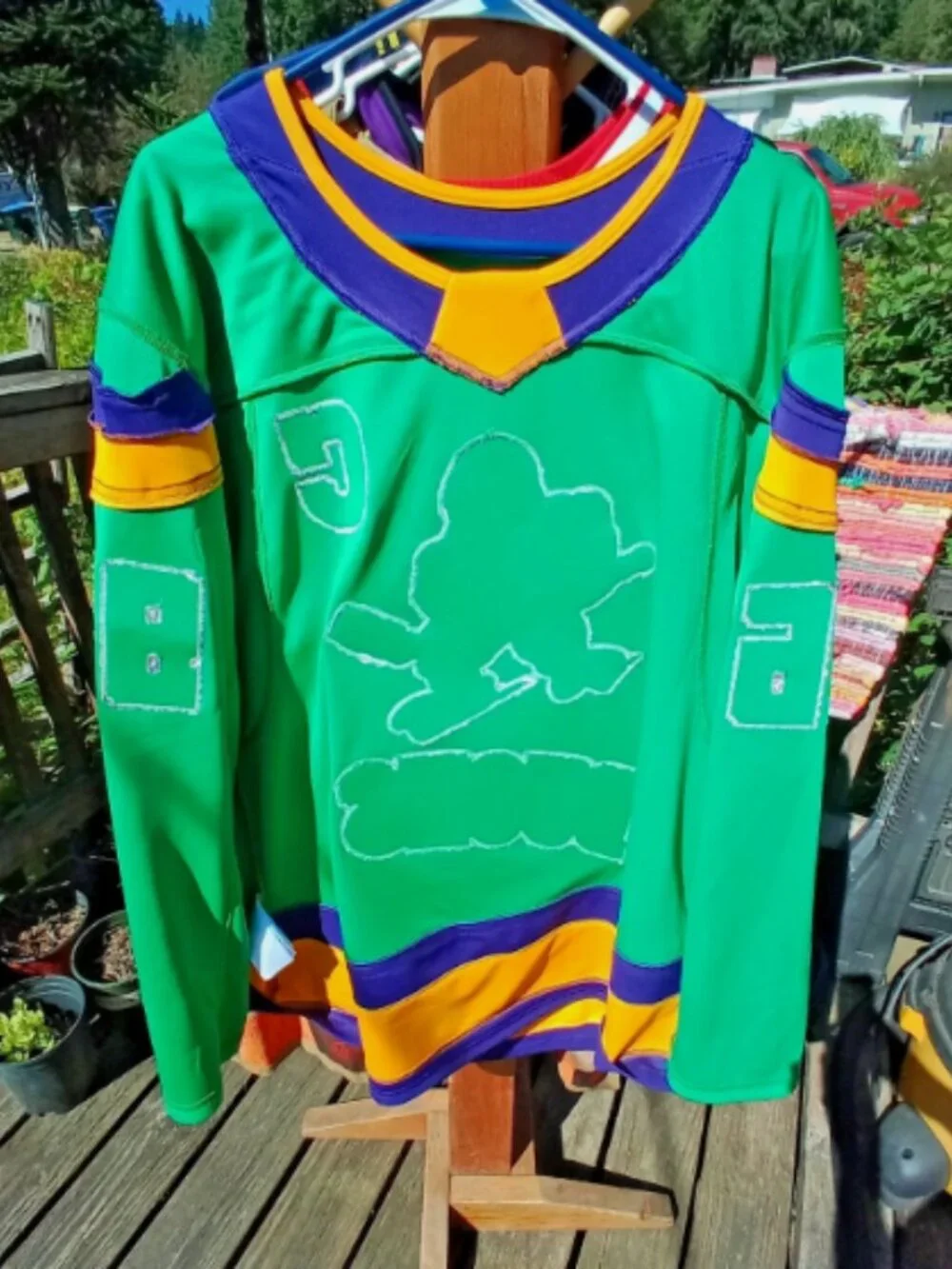 (52)adidas Mighty Ducks Charlie Conway NHL Hockey Jersey